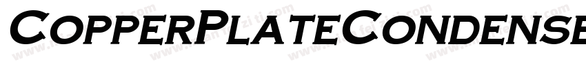 CopperPlateCondensed Bold字体转换